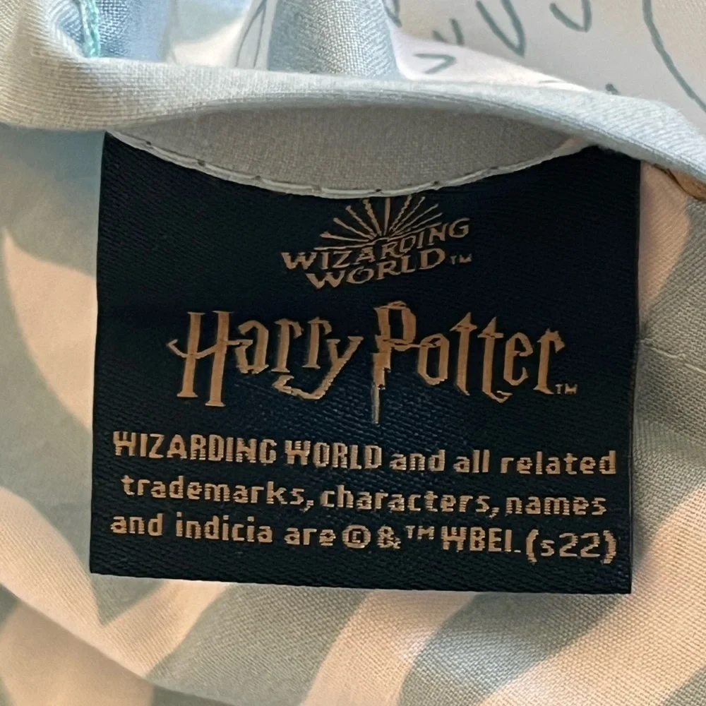 Pottery barn teen Harry Potter magical damask Quilted Euro pillow cover 26 x 26”